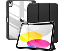 Transparante Beschermhoes voor iPad 11e/10e Generatie met Penhouder en Auto Slaap/Wek