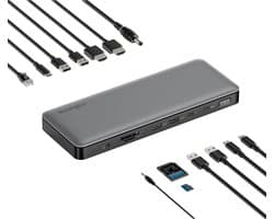 Thunderbolt 4 Dockingstation met Dubbele Monitor Ondersteuning en 96W Power Delivery