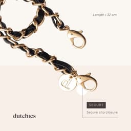 Dutchies Telefoonkoord - Telefoonketting | Zwart | Italian — thumbnail 2