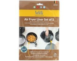 NoStik Airfryer liner rond set a 2 stuks