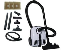 Krachtige stofzuiger met zak voor tapijt en harde vloeren - 1000W