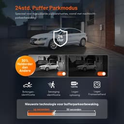 Quvo® Dual Dashcam - Voor en Achter Camera – Auto Camera Met Nachtzicht – Zwart - 9cm x 8cm x 3cm — thumbnail 3