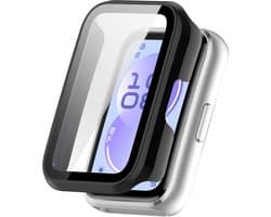 Stravo Screen protector case – Geschikt voor HUAWEI Band 11 - Full Cover Hard Case / Beschermend Hoesje - Zwart - HUAWEI Band 11 screenprotectors