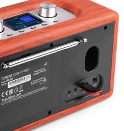 Retro speaker - Audizio Tune60 - Bluetooth speaker - Met afstandsbediening - 40W - Kersenhoutlook — thumbnail 5