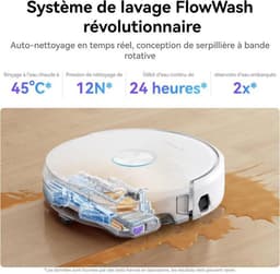 NARWAL FLOW - Robotstofzuiger en dweil met station - 22.000 Pa - DualFlow Anti-Tangle Huisdierhaar - FlowWash Wassysteem — thumbnail 4
