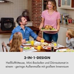Luchtverwarming Frituurpan 14 L, 1700W, 16 Programma's, Digitale Display, Thermostaat 50-220°C, Timer, Gezond Koken — thumbnail 7