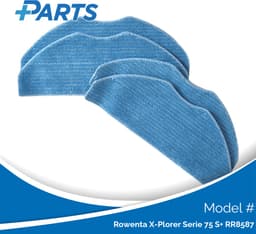 Rowenta X-Plorer Serie 75 S+ RR8587 Dweilpads (4 Stuks, Plus.Parts® alternatief voor ZR185001) — thumbnail 1