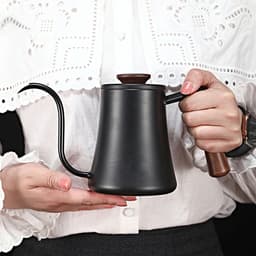 Waterkoker met zwanenhals, 600 ml filterkoffiezetapparaat, roestvrijstalen filterkoffiezetapparaat met lange, slanke tuit — thumbnail 2