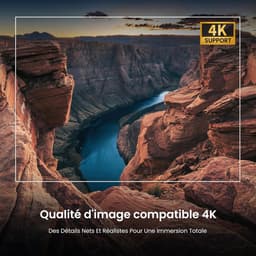 MELVRA Smart Beamer - Official Google TV - 4K Mini Projector - 1000 ANSI Lumens - WiFi6 & Bluetooth - Dolby Audio - Netflix & YouTube - Home Cinema - Spraakbesturing — thumbnail 5