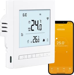 Slimme Wifi Thermostaat Programmeerbaar voor Elektrische Vloerverwarming en Radiator — thumbnail 1