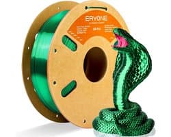 Zijdeglans PLA Filament 1.75mm voor 3D-printer, Groen, 1kg Spoel
