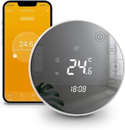 NBAP® Thermostaat voor cv - Draadloos met Wifi - Met App - Wit — thumbnail 1