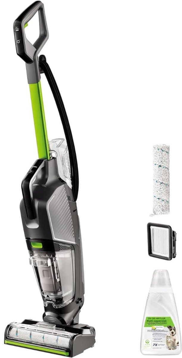Aura® Steelstofzuiger met snoer - Steelstofzuiger - Stofzuiger - Grijs /Groen- 25cm x 27cm x 112cm — afbeelding 1