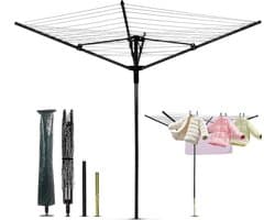 Droogmolen met Voet voor Camping & Thuis - Wasrek Staand - Droogrek Inklapbaar - Lichtgewicht