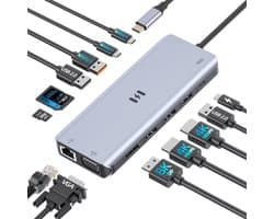 USB-C Dockingstation met Dubbele HDMI Uitgangen