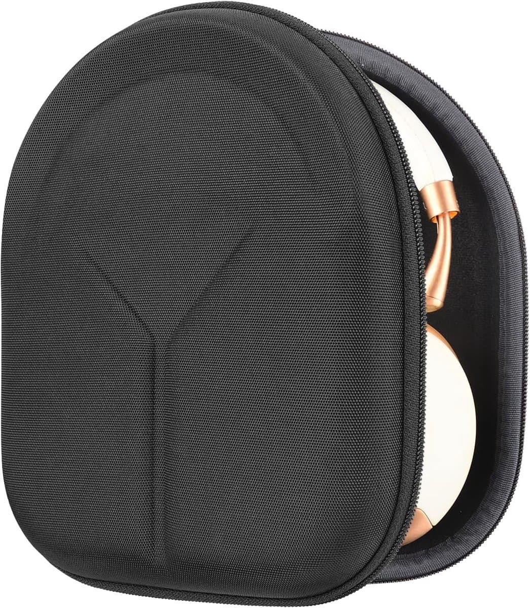 Hoofdtelefoon Case - Draagbare Opbergtas - Reizen Beschermen - Harde Beschermende Schaal - 21.5 x 18.5 cm - Zwart — afbeelding 1