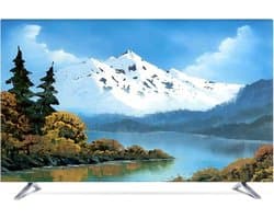 Tv Schermhoes - Universele Beschermhoes - Stofvrij Houden - Abstract Berg Design - 56-203 cm - Berg