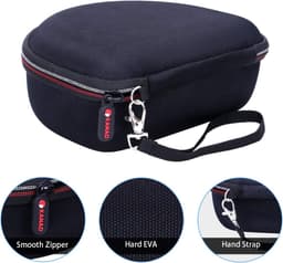 Harde hoofdtelefoon hoes - Reis case - Veilig opbergen - Waterbestendig EVA materiaal - 20 x 16 x 9 cm — thumbnail 5