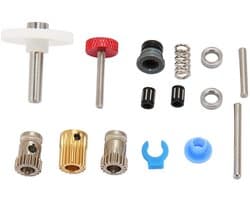 Extruder Tandwiel Kit - Dubbele Versnelling - 3D Printen - Gelegeerd Staal - 15 Delig