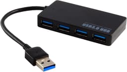 4-poorts USB Hub - Extra poorten - Apparaten aansluiten - Snelle dataoverdracht - Compact ontwerp — thumbnail 1