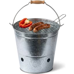 Lomera BBQ Emmer - Barbecue Emmer - Houtskool BBQ Emmer - Mini BBQ Emmer - Tafelmodel BBQ Emmer - Draagbare BBQ Emmer - Portable BBQ - Emmer Barbecue - Emmer BBQ - BBQ Bucket — thumbnail 1