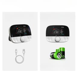 Thermostaat | Draadloos | Wifi | Draaiknop bediening | Opbouwmontage | Verwarmen | Tuya Smart Life | Zwart grijs — thumbnail 5
