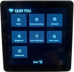 Inbouw Thermostaat | Wifi | Touchscreen bediening | App bediening | Inbouwmontage | CV installatie | Tuya Smart Life | Zwart — thumbnail 4