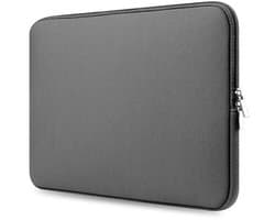 Laptophoes - Laptop sleeve met rits - 35x26cm - 13.3 inch - Laptop beschermer / protection - Neopreen - Computerhoes - Zwart - Jonyx