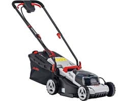 Accu Grasmaaier - Draadloze Grasmaaier - Gazon Onderhoud - Dubbele Accu Systeem - 34 cm Maaibreedte - Grijs
