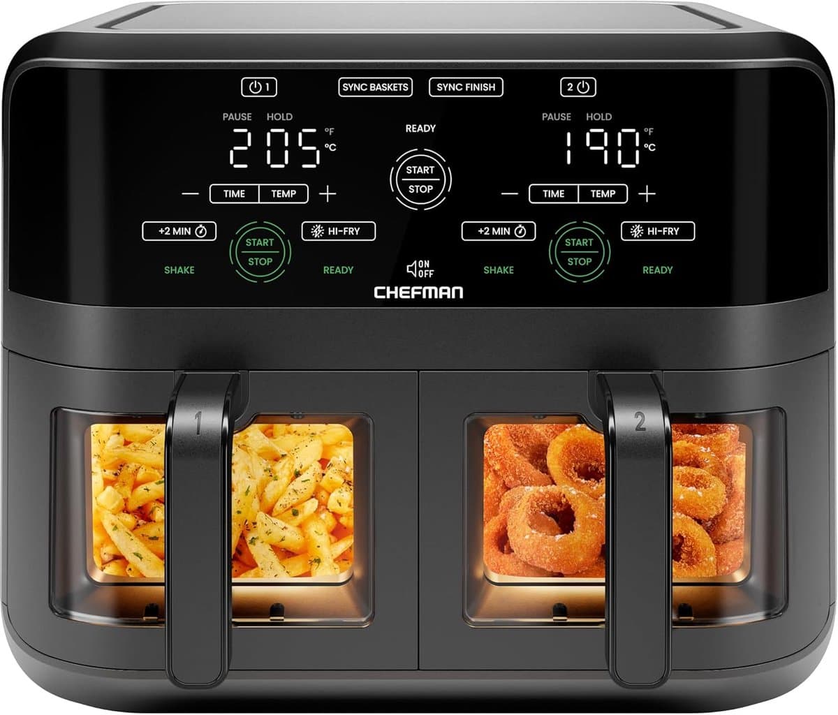 Heteluchtfriteuse - Airfryer - Gezond Frituren - Met Kijkvenster - 3 Liter Capaciteit - Zwart — afbeelding 1