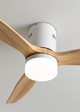 CREATE - Plafondventilator 40W silent 100% hout - S - Met licht - WIFI - WIND CALM NATURAL WOOD — thumbnail 5