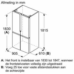 Siemens KF96NAXEA-1 iQ500 Amerikaanse koelkast Zwart Energieklasse E + 3 Jaar Gratis Extra Garantie — thumbnail 8