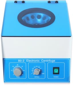 Desktop Lab Centrifuge – Elektrische Tafelmodel Centrifuge – Professioneel Gebruik – Blauw/Wit – Koudgewalst Staal – 28,5 x 30,5 x 24 cm – 12 x 20 ml Adapters – Instelbare Snelheid 0-4000 RPM – Timer 0-60 Min – Veiligheidszekering — thumbnail 3