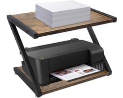 2-Laags Printerstandaard Bureau Organizer voor Printer, Scanner, Fax - Compact & Verstelbaar