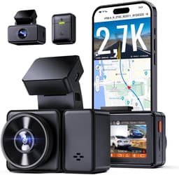 Aurixi® Dual Dashcam - Voor en Achter Camera – Auto Camera Met Nachtzicht - Zwart- 14cm x 15cm x 11cm — thumbnail 1