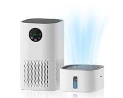 Rolu 2-in-1 Luchtreiniger – Luchtbevochtiger – Luchtreinigers Met HEPA Filter – Allergie – Hooikoorts - Wit