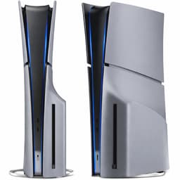 Playstation 5 Slim Faceplates Disc Edition (niet geschikt voor standaard PS5 & PS5 Pro) - Inclusief Mid Skin - Accessoires - Faceplate - Cover - Plate - Skin - Retro - 30th Anniversary Grey — thumbnail 1