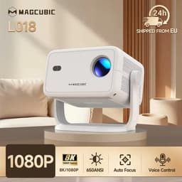 House of Balance Vision360 Pro Beamer – Full HD Mini Beamer 1080P – 650 ANSI – Projector 8K – Android – WiFi 6 & Bluetooth – Auto Focus & Keystone – 360° Draaibaar – 40-300 inch — thumbnail 5