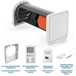 Airflow 200AW – decentrale ventilatie met warmteterugwinning – Ø200 mm – 100 m³/u – voor grotere ruimtes - tot 10 units DRAADLOOS met elkaar koppelbaar — thumbnail 6