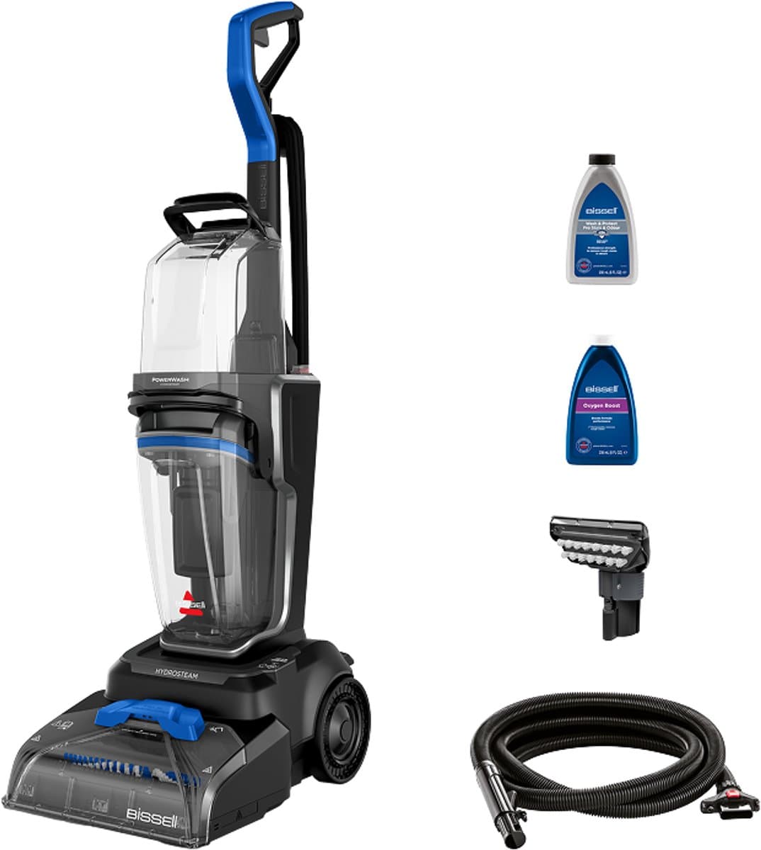 BISSELL PowerWash HydroSteam Tapijtreiniger - Tapijtreiniger voor Bank, Tapijt & Bekleding - Carpet Cleaner Apparaat - HydroSteam Technologie - 1400W Reinigingsmachine - 4199N — afbeelding 1
