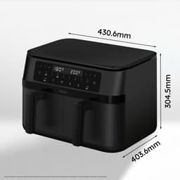 Haier Airfryer XXL - Heteluchtfriteuse 11L - Dubbele Lade (2 x 5,5L) - 3000W - 60 tot 200 Graden - Dual Zone Technologie - 8in1 - AF3AD 011 — thumbnail 9