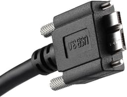 USB 3.0 Kabel M/M met Montageplaat Schroeven - 3 Meter - Geschikt voor Externe Harde Schijf en Mobiele Telefoon — thumbnail 2