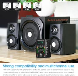 Mini Bluetooth Versterker met USB DAC en Digitale Audio Ingangen — thumbnail 5