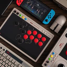 8Bitdo Arcade Controller NSW/PC - Bluetooth, RF, USB - Voor Nintendo Switch, Nintendo Switch 2 en PC - Zwart, Grijs — thumbnail 5