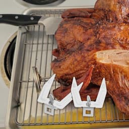 2-delige Roestvrijstalen Braadvorken voor Kip en Vlees - Geschikt voor Barbecue en Airfryer — thumbnail 3