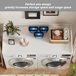 Werkblad voor Wasmachine en Droger Bovenop Zetten Organisatiesysteem Opslag — thumbnail 4