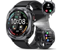 HD Smartwatch voor Heren met Hartslagmeter, Fitness Tracking en Bluetooth Oproepen