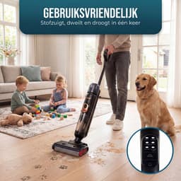 Princess 337020 AquaMotion Pro Vloerreiniger 4-in-1 - Draadloos – DC-motor – 21,6 V, wast en droogt tegelijkertijd - elektrische dweil - Reinigingsmachine - Floor washer - 25 minuten accuduur — thumbnail 2
