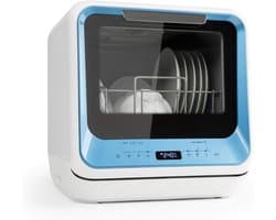 Nexvo® Mini Vaatwasser - Vaatwasser - Vaatmachine - met 6 Wasprogramma's- Blauw - 54cm x 55cm x 55cm