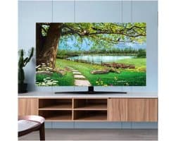 TV Beschermhoes - Beeldschermhoes - Buiten Gebruik - Zachte Fleece Stof - 140x85 cm - Grijs